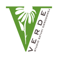 Logo Verde - studio sztuki ogrodowej Bożeny Marunowskiej